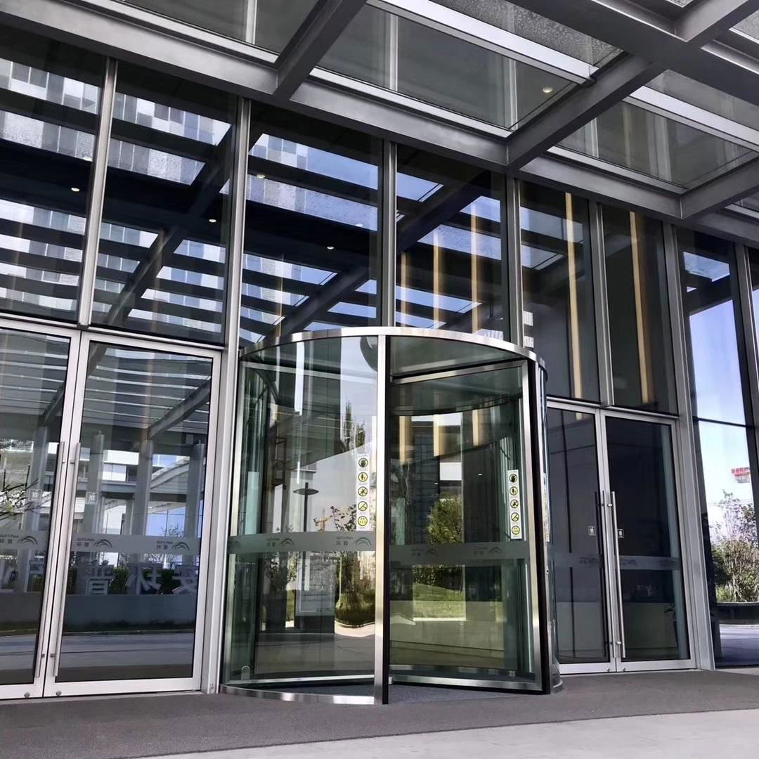 Crystal Automatic Revolving Door  Three Wings Automatic Revolving Door   3