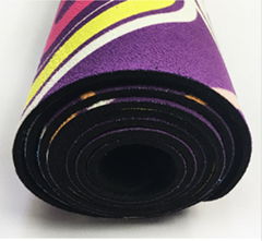 Sublimated suede YOGA Mat  Rubber Yoga