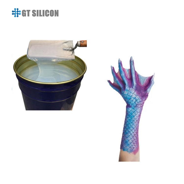 RTV-2 FDA Addition Cured Mould Make Liquid Silicone Rubber For Life Casting 4