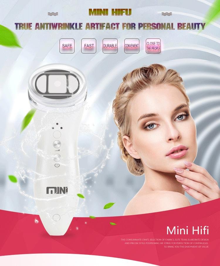 2020 Korean Skin Tightening Anti-aging Portable Mini HIFU Beauty Instrument  2