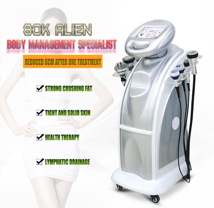 80K RF Ultrasonic Lipo Vacuum Cavitation Body Slimming Beauty Machine 2