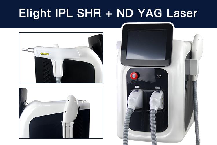 Multifunctional E-light IPL SHR +ND YAG Laser Super Hair Removal Beauty Machine  2