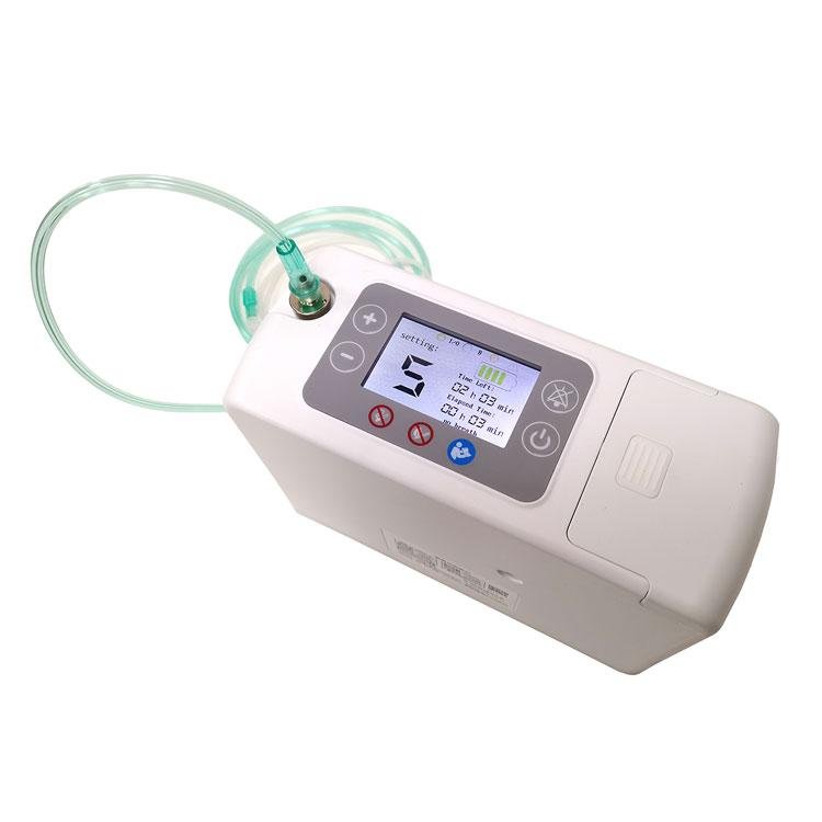 Portable oxygen concentrator for elderly oxygen therapy