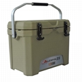 Lerpin rotomolded aluminum handle plastic blood transport ice cooler box