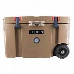 2020 New style 70QT Trolley Wheeled ice cooler box rotomolded cooler box