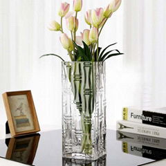 Clear glass decoration flower vase