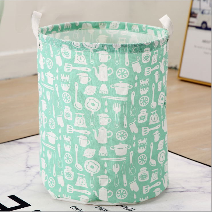 canvas fabric cloth storage basket toys basket for kids storage  3