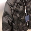 Louis Vuitton Monogram EMBOSSED Flower Leather Down Jacket 