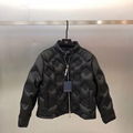 Louis Vuitton Monogram EMBOSSED Flower Leather Down Jacket 