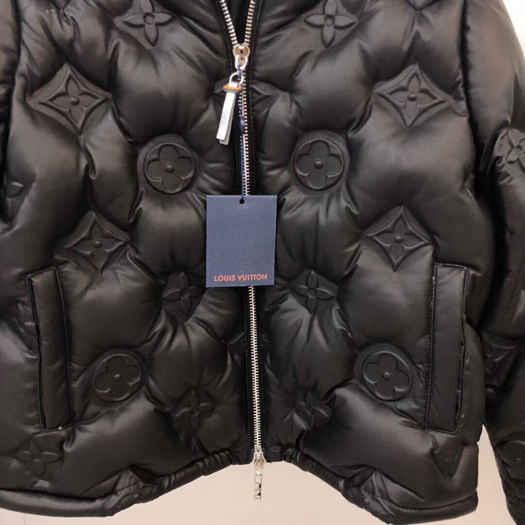               Monogram EMBOSSED Flower Leather Down Jacket     ARKA BOYHOOD coat 5
