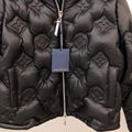 Louis Vuitton Monogram EMBOSSED Flower Leather Down Jacket 