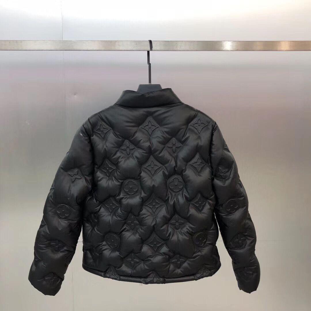 Louis Vuitton Monogram EMBOSSED Flower Leather Down Jacket 