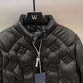 Louis Vuitton Monogram EMBOSSED Flower Leather Down Jacket 