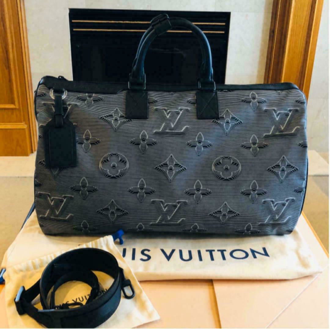 Louis Vuitton M44939 Reversible Virgil Abloh Bag Keepall Bandouliere 50 LV bags