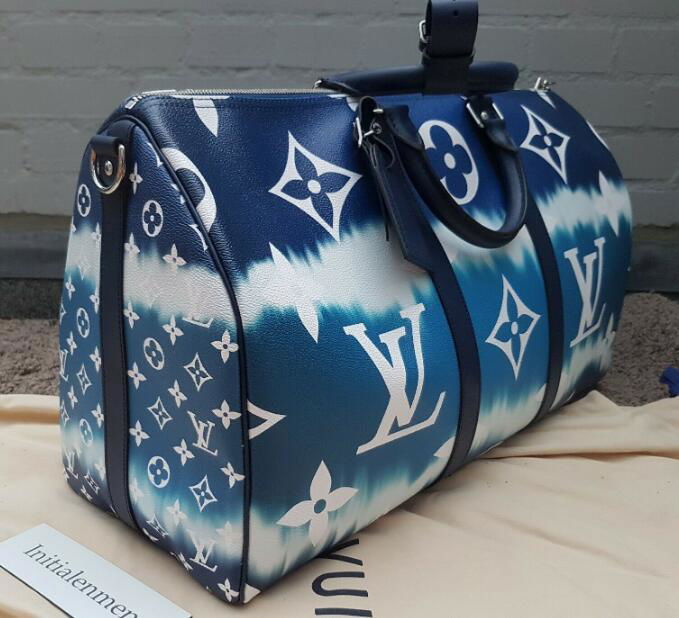               Escale Keepall 50 Duffle Bag M45117 Blue Monogram     ravel bag  3