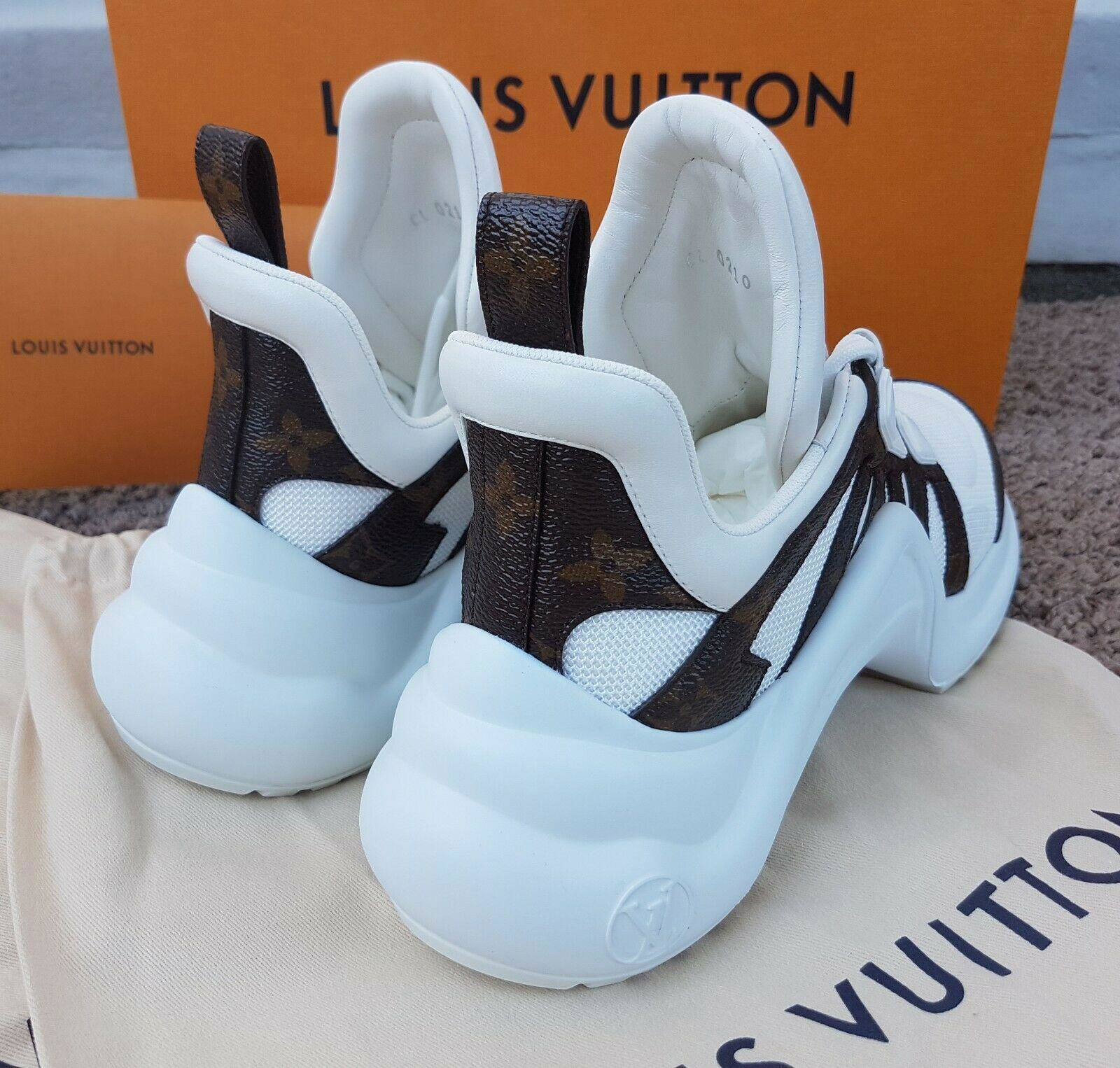 Louis Vuitton NEW Monogram ARCHLIGHT white RUNWAY brand luxury sneaker LV shoes 