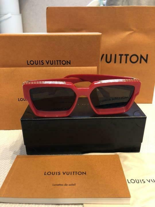 red Louis Vuitton 1.1 Millionaires Sunglasses Z1165E Black Virgil Abloh SS19 eyewear