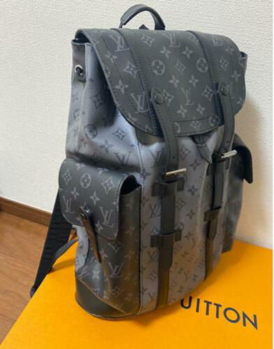 LOUIS VUITTON VIRGIL ABLOH CHRISTOPHER BACKPACK BLACK MONORGRAM LEATHER SUPREME 