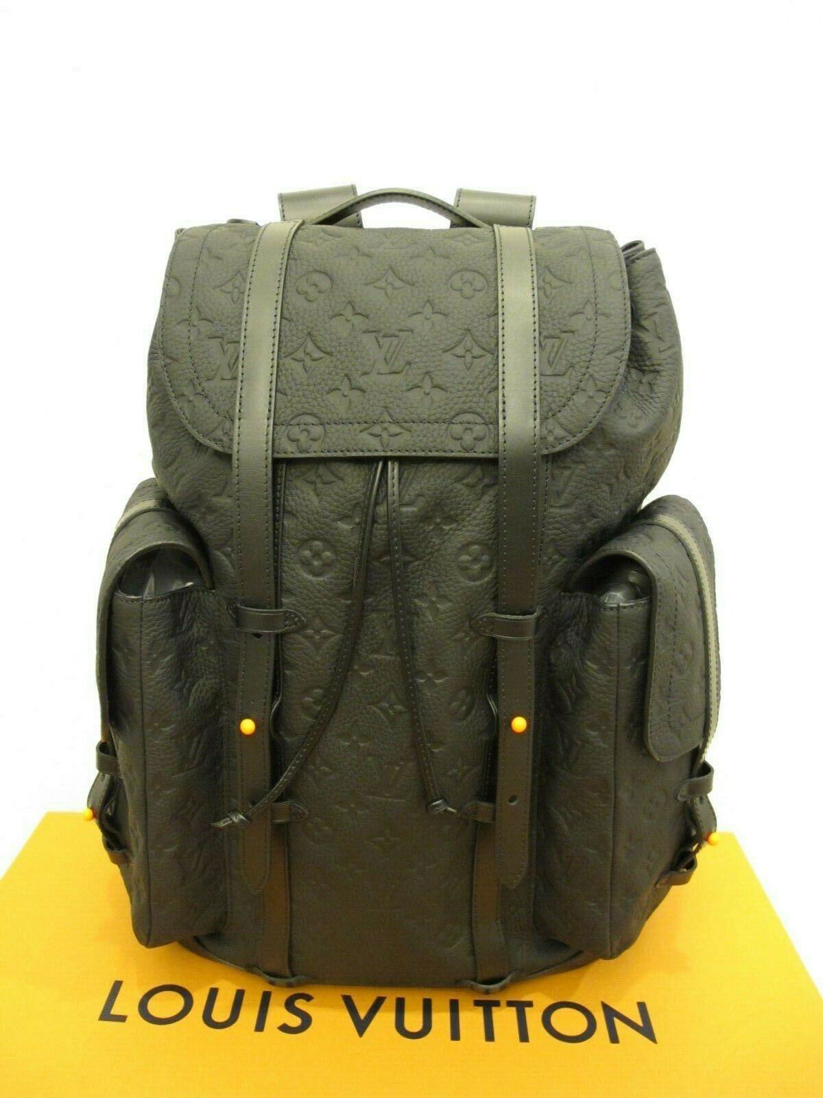               VIRGIL ABLOH CHRISTOPHER BACKPACK BLACK MONORGRAM LEATHER          2