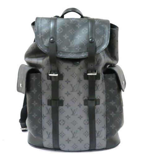 Louis Vuitton Christopher PM Backpack Bag M45419 Monogram Eclipse Reverse New LV