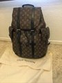 LOUIS VUITTON Christopher PM Backpack Day Bag M55138 Epi Leather Black luxury LV