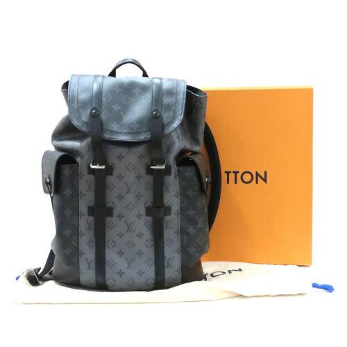               Christopher PM Backpack Bag M45419 Monogram Eclipse Reverse New LV