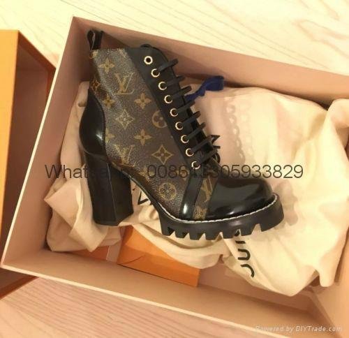               Star Trail Lace-Up Ankle Boots     latform ladies fashion boots