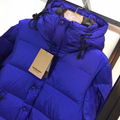 Burberry men's Hooded Quilted Nylon Down Jacket with Detachable Sleeves 