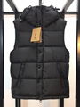 Burberry men's Hooded Quilted Nylon Down Jacket with Detachable Sleeves 