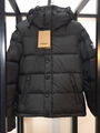 Burberry men's Hooded Quilted Nylon Down Jacket with Detachable Sleeves 
