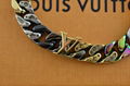 Louis Vuitton Chain Links Patches Bracelet Cuban Gold Silver Virgil Abloh cheap 