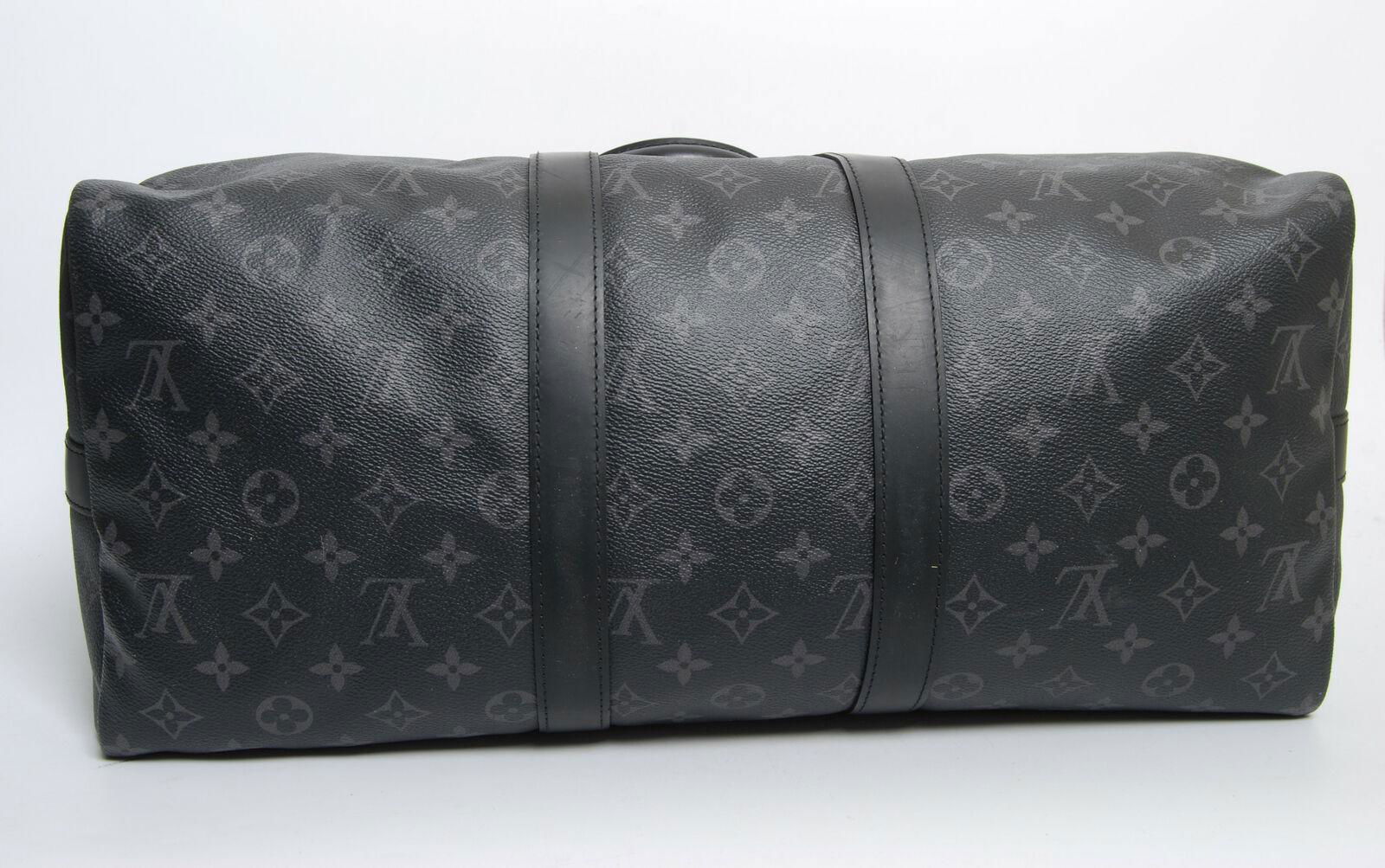               Keepall Monogram Travel Bag Eclipse Shoulder Strap Duffle Handbag  3