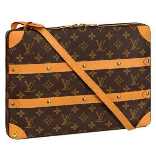 LOUIS VUITTON Soft Trunk Messenger MM Shoulder Bag M44754 Monogram New w Receipt