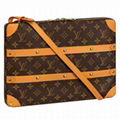 LOUIS VUITTON Soft Trunk Messenger MM Shoulder Bag M44754 Monogram New w Receipt