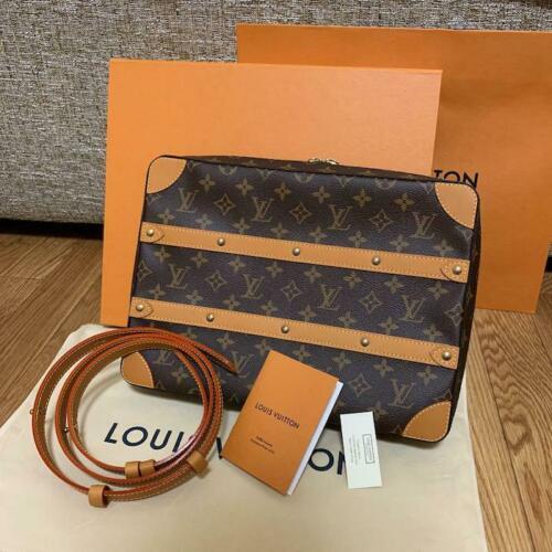 LOUIS VUITTON Soft Trunk Messenger MM Shoulder Bag M44754 Monogram New w Receipt