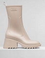 CHLOE Betty rubber boots block heel square toe heeled pvc rain boot chloe shoes 