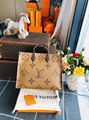 Louis Vuitton Onthego Tote Bag Print Reverse On The Go Monogram luxury Brand bag