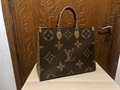 Louis Vuitton Onthego Tote Bag Print Reverse On The Go Monogram luxury Brand bag