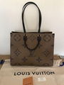 Louis Vuitton Onthego Tote Bag Print Reverse On The Go Monogram luxury Brand bag