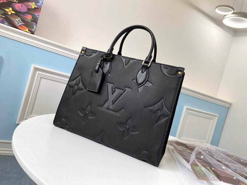 Louis Vuitton Onthego GM Monogram Empreinte Leather Black