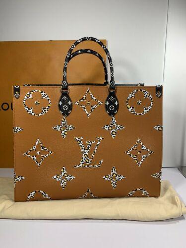 Louis Vuitton Giant Logo Jungle Collection ONTHEGO Tote Bag Monogram handbags