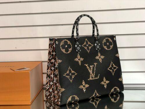 Louis Vuitton Giant Logo Jungle Collection ONTHEGO Tote Bag Monogram handbags