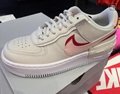      Air Force 1 Shadow Pale Ivory      LEATHER SNEAKERS women 12