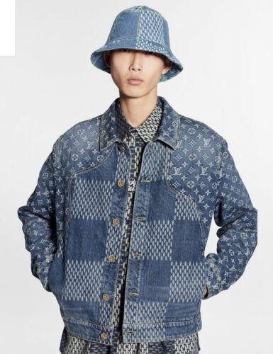 Louis Vuitton Nigo Damier Waves Monogram Men fashion LV Denim Jacket cheap sale