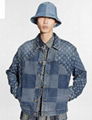 Louis Vuitton Nigo Damier Waves Monogram Men fashion LV Denim Jacket cheap sale