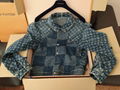 Louis Vuitton Nigo Damier Waves Monogram Men fashion LV Denim Jacket cheap sale