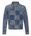 Louis Vuitton Nigo Damier Waves Monogram Men fashion LV Denim Jacket cheap sale