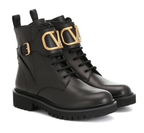 Valentino VLOGO leather ankle boots