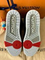Louis Vuitton Trainer Sneaker Bred Black Red Air Retro 4 Nigo LV shoes cheap