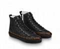               STELLAR SNEAKER BOOT      mbossed lambskin Black sneaker boot